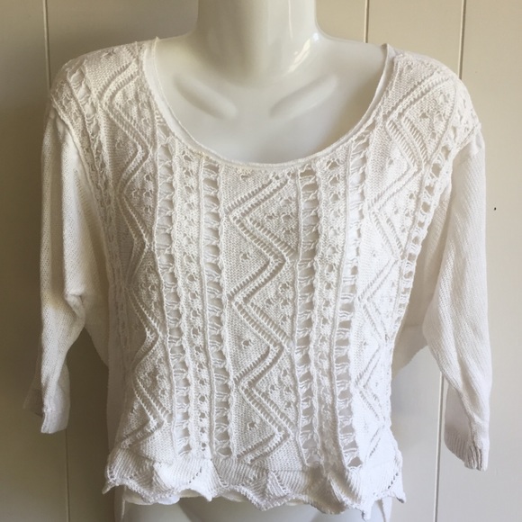 FINAL SALE - Double layer knit sweater - Picture 1 of 10